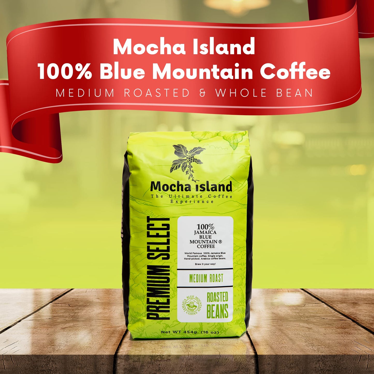 Mocha Island Coffee Jamaican Coffee Beans (1lb)