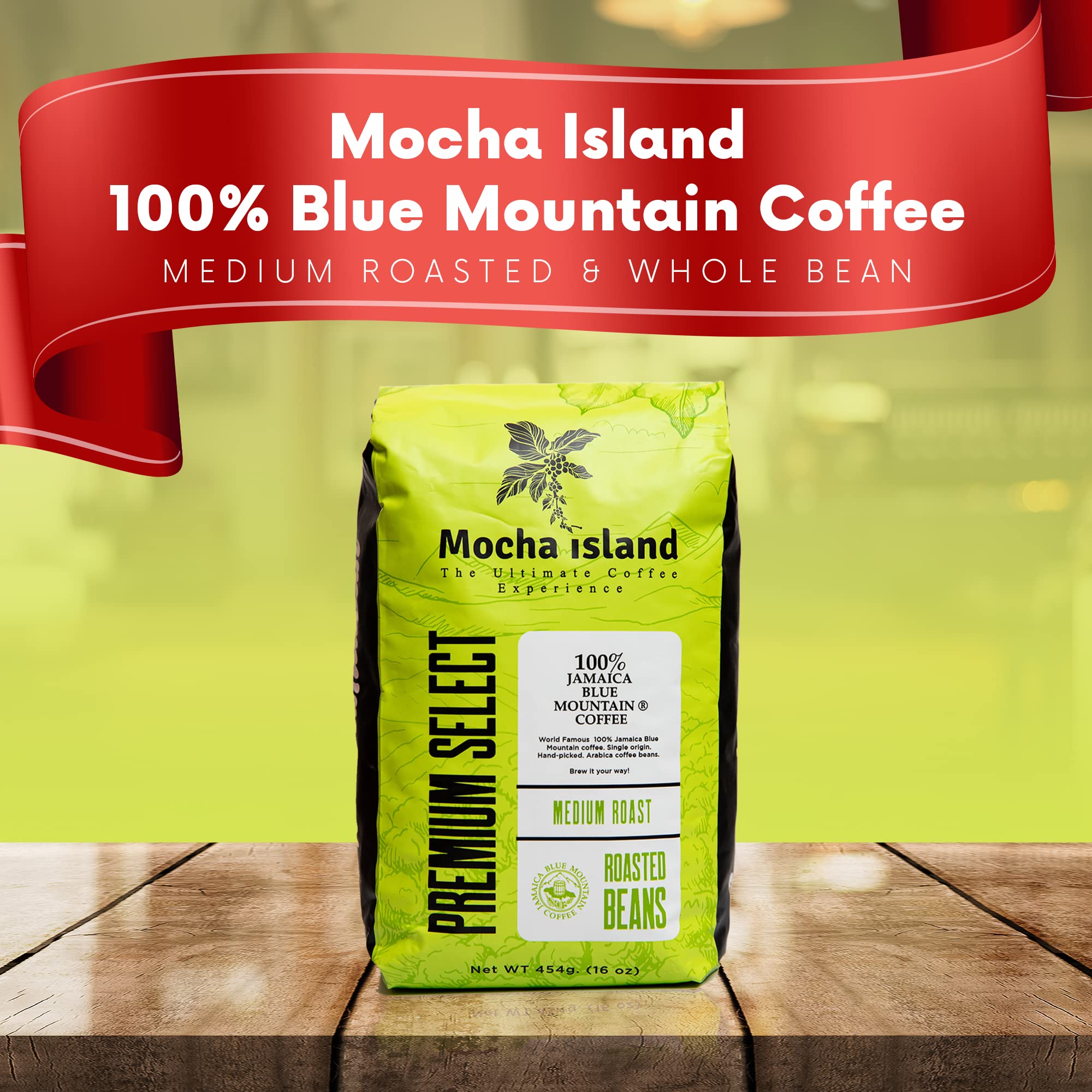 Mocha Island Coffee Jamaican Coffee Beans (1lb)