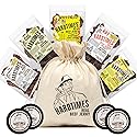 Hardtimes Beef Jerky - Variety, Specialty Gift Bag - Great Gift for Father's Day, Holiday, & Birthday - 5 Pack of 2.25 oz Bags Original, Black Pepper