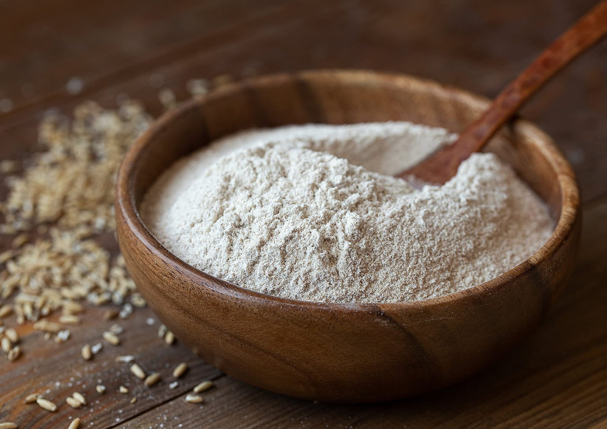 Food to Live Organic White Rye Flour, 16 Pounds - Non-GMO, Unbleached, Light, Medium Protein, Vegan, Kosher, Finely Milled Berries, Great for Baking Cookies, Muffins, Bread, and Sourdough