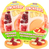 Easter Pepperoni Pizza Gummy Lunchable Kit, Candy that Looks Like Food, Basket Stuffers, 3.14 Ounces (Pack of 2)