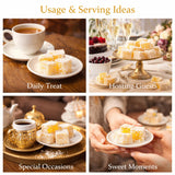 Lemon Flavored Turkish Delight 450g (~1lb) - Coconut Covered Lokum - Soft & Chewy Citrus Candy - Traditional Turkish Sweets - Vegan, No Additives