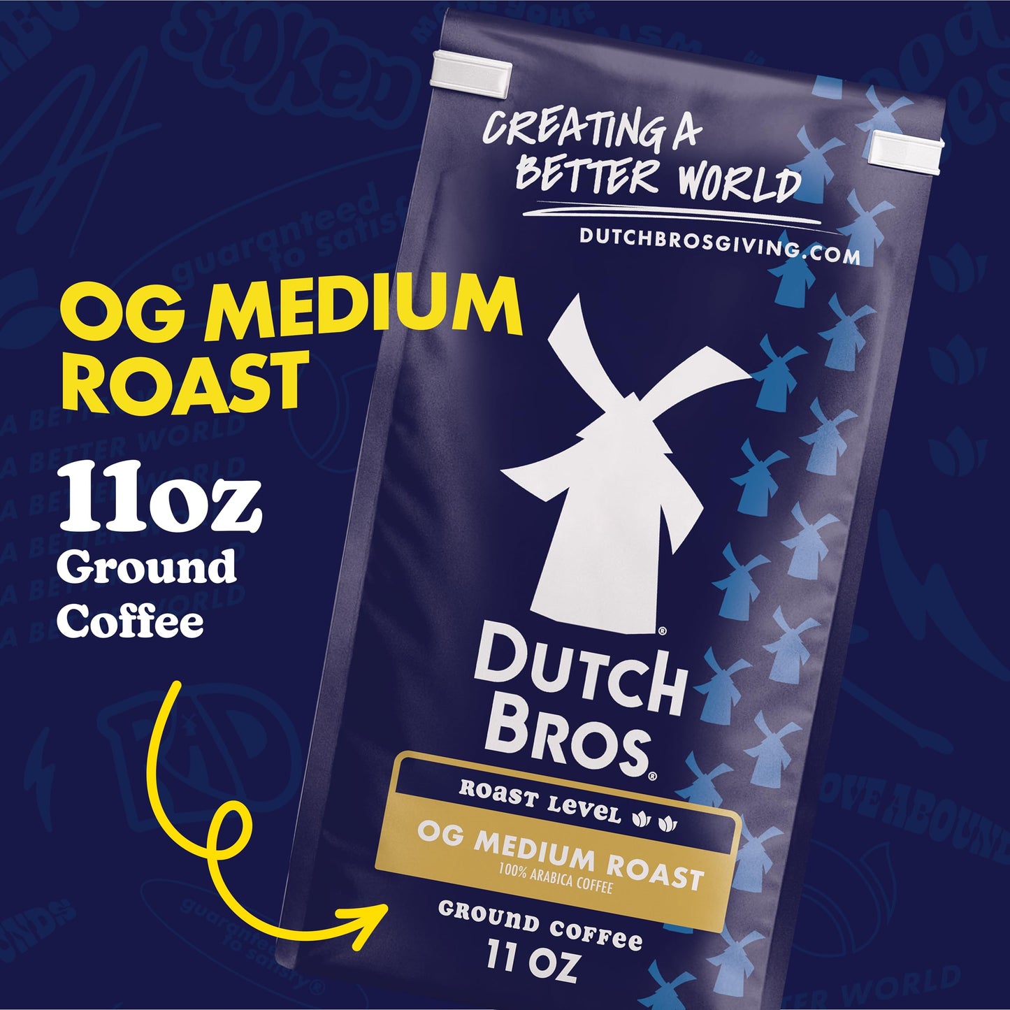 Dutch Bros® OG Medium Roast, Ground Coffee, Bagged 11oz
