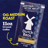 Dutch Bros® OG Medium Roast, Ground Coffee, Bagged 11oz