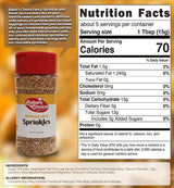 Bakers Choice Metallic Gold Sprinkles for Baking - Jimmies Sprinkles for Ice Cream Toppings - Dairy Free, Kosher 2.8 oz.