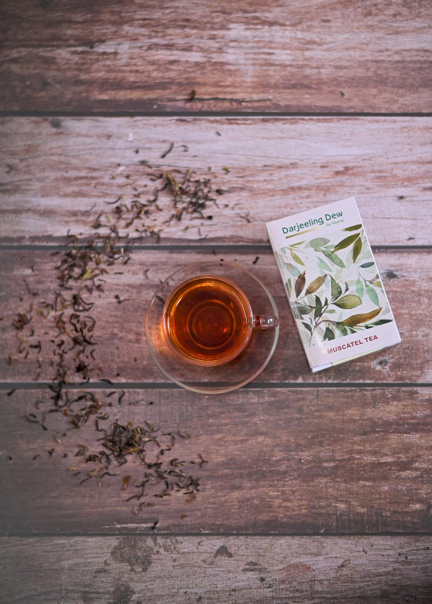 Darjeeling Dew Muscatel Tea by Vaanaj, Premium Loose Leaf Black Tea