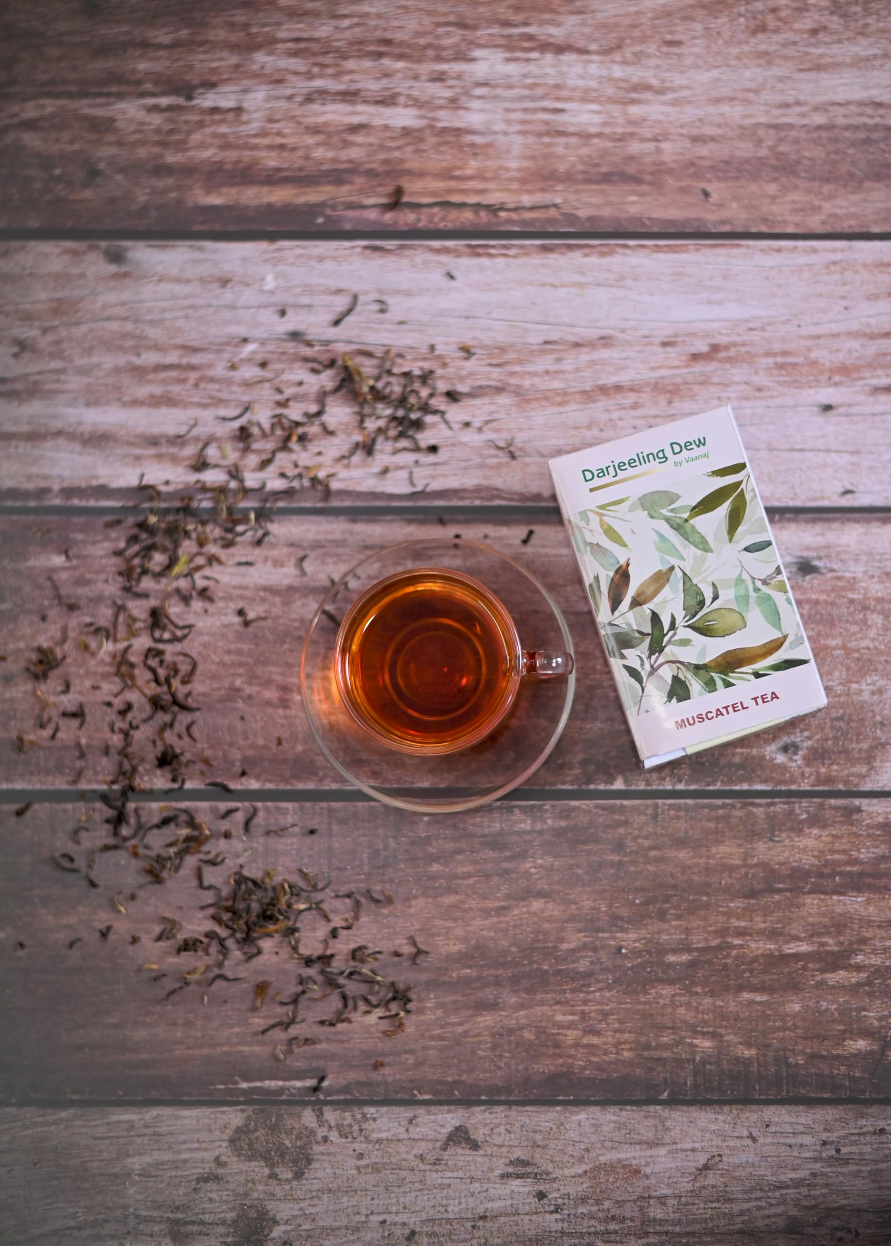 Darjeeling Dew Muscatel Tea by Vaanaj, Premium Loose Leaf Black Tea
