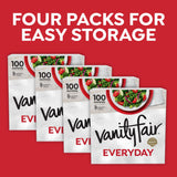 Vanity Fair Everyday Paper Napkins, 400 Count, Disposable Napkins Made Soft And Smooth For Everyday Meals