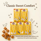 Japanese Milk Caramel 12ea x 5 Pack - Individually Wrapped Candy Variety Pack - Exclusive Cat Art by Tomoko Shintani - Interactive DIY Paper Craft