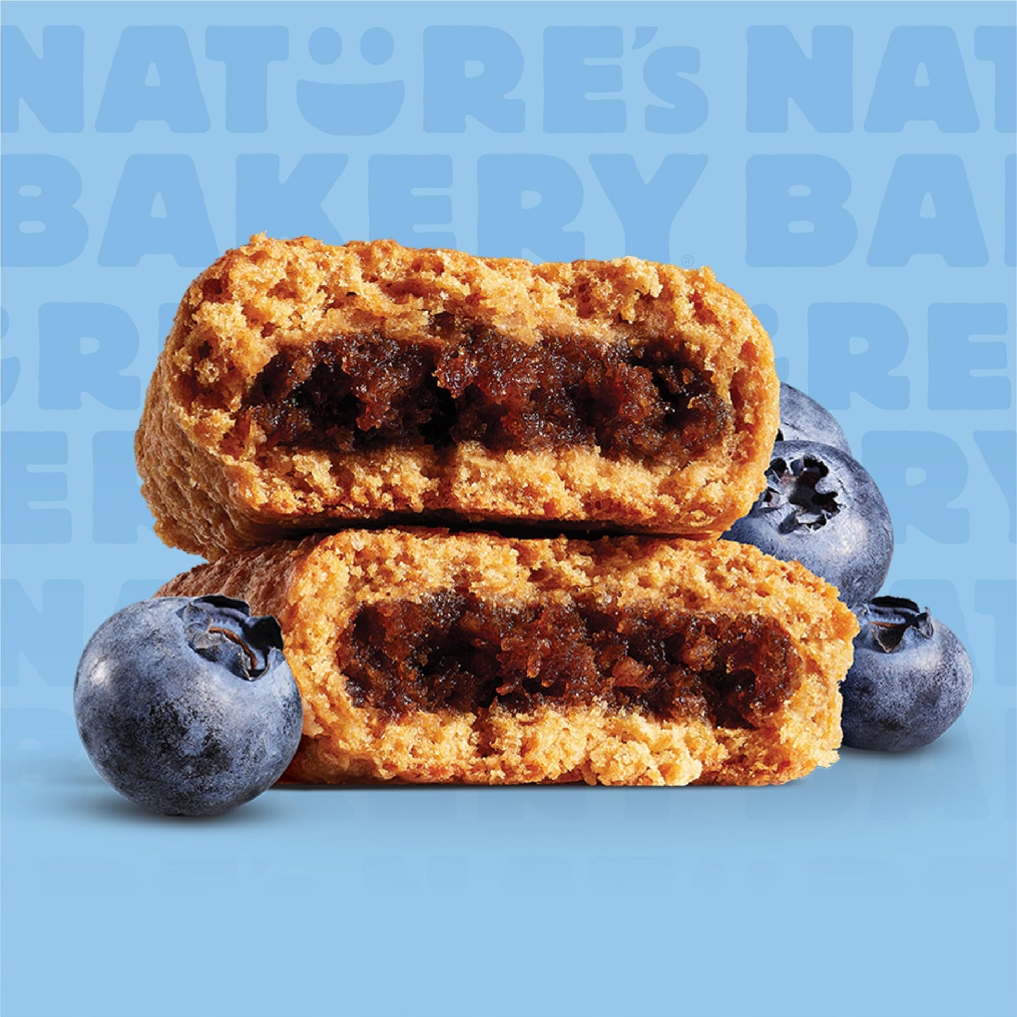 Nature’s Bakery Whole Wheat Fig Bars, Blueberry, Real Fruit, Vegan, Non-GMO, Snack bar, 6 Count (Pack of 6)