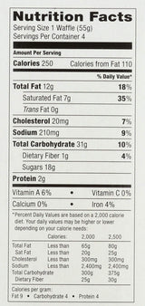 JULIANS RECIPE Natural Waffle, Belgium Vanilla, 7.76 Ounce (Pack of 12)