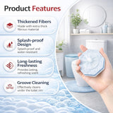 Toilet Wand Refills 10 Count, Compatible with Clorox Wand & Most Standard Wand Handles | Disposable Bowl Cleaner Refills for Toilets | Toilet Scrubber