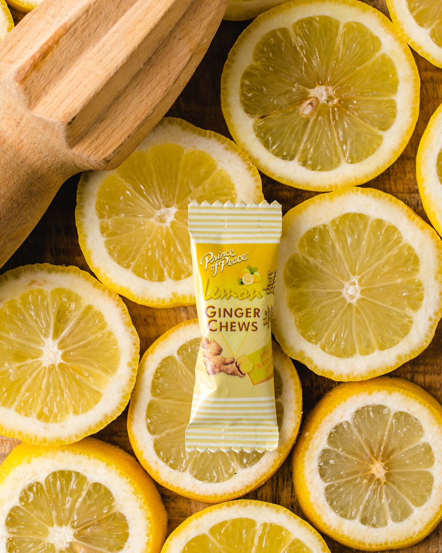 Prince of Peace Ginger Chews with Lemon, 2.2lb/1 kg. - Candied Ginger - Candy Pack - Ginger Chews Candy - Natural Candy