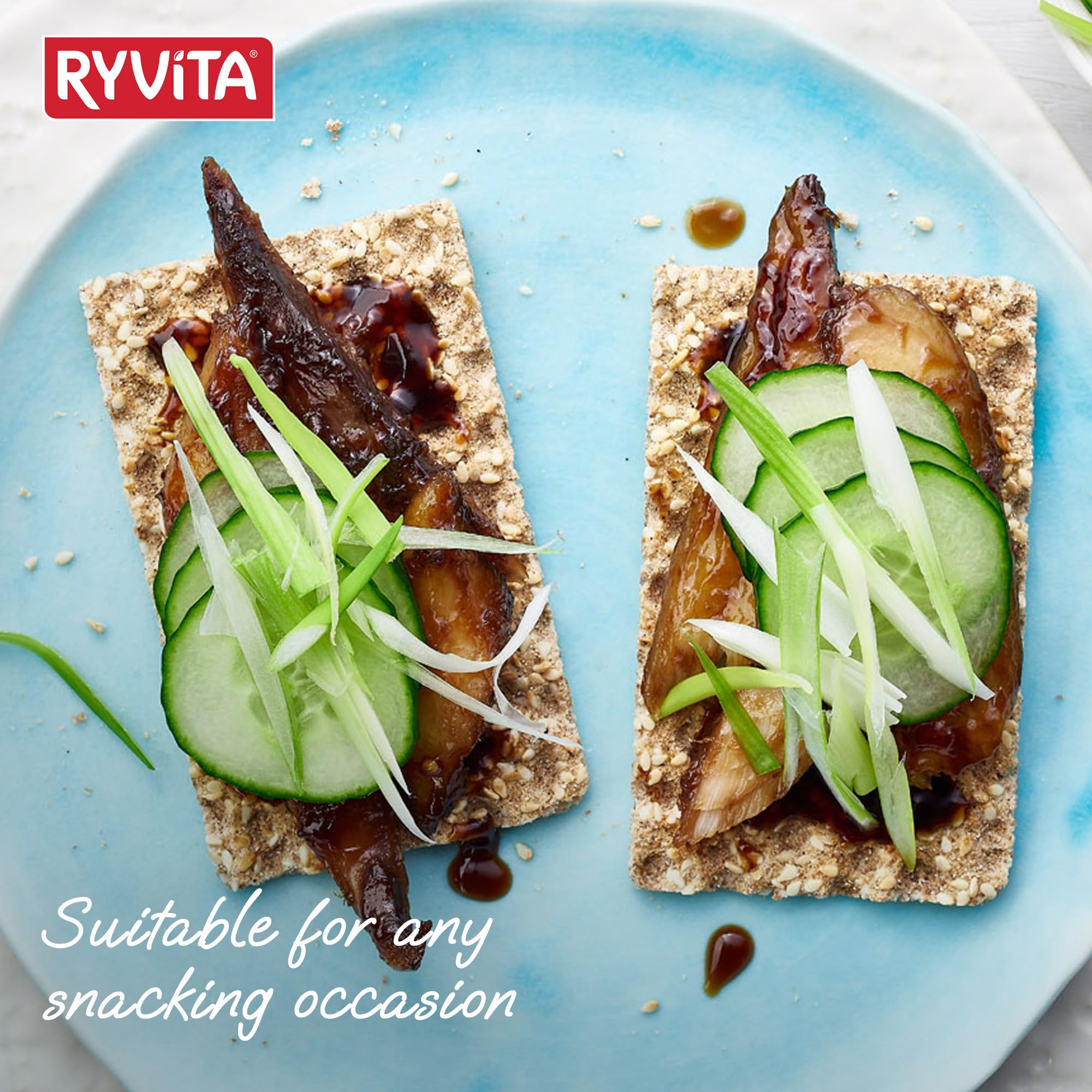Ryvita Sesame Rye Crispbread, 125 GR
