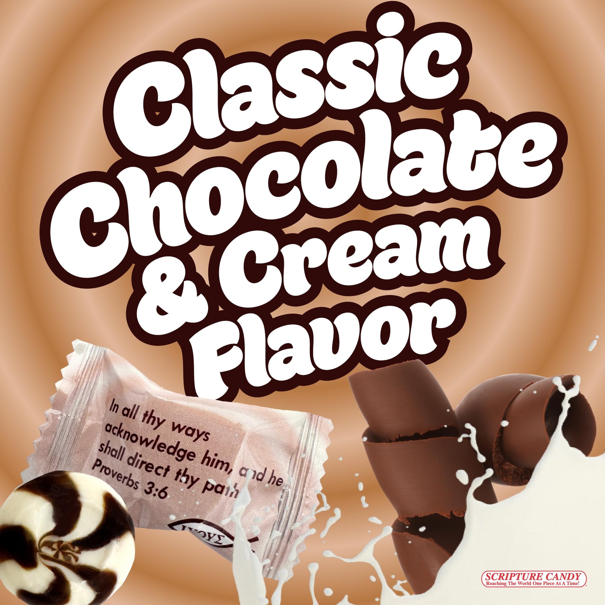 Scripture Candy, Coffee Cappuccino Flavored Hard Candy 5.5oz Bag, 25 Pieces