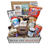 10-Item Gift Pack - Whoopie Pie, Fluff, Moxie Soda, Maine Maple Syrup,Blueberry Honey, Humpty Dumpty BBQ Chips, Needhams Chocolate, Coffee, Maine