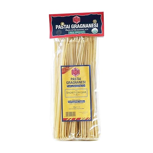 Spaghetti Organic Italian Pasta di Gragnano | I.G.P. Protected | 17.6 Ounce | 500 Gram | Pack of 4