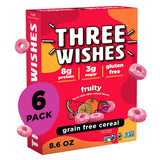 Three Wishes Grain-Free Protein Breakfast Cereal - 8g Protein and 3g Fiber - Healthy, Low-Sugar Breakfast Cereal, Gluten Free, Vegan-Friendly, Non-GMO