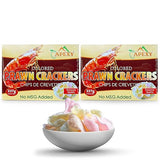 APEXY Authentic Prawn Crackers Uncooked, Crispy and Delicious Shrimp Chips for Party Appetizers and Snacks, No MSG, Cook and Serve, 8 oz (227g), Pack