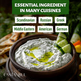 Eastanbul Dill Weed, 2.5oz Dried Dill Weed, Eneldo En Povlo, Pure, Freshly Cut, Sifted, Mediterranean Seasoning, Exquisitely Fragrant, Pairs