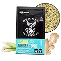 Revival Tea Company Lemon Ginger Tonic - Caffeine Free Herbal Tea Blend with Lemongrass and Ginger - 24 Tea Bags