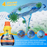 Biz Laundry Detergent Liquid Booster, Stain and Odor Eliminator for Tough Stains Like Sweat Grass and Food Grease, Best Stain Remover for Clothes