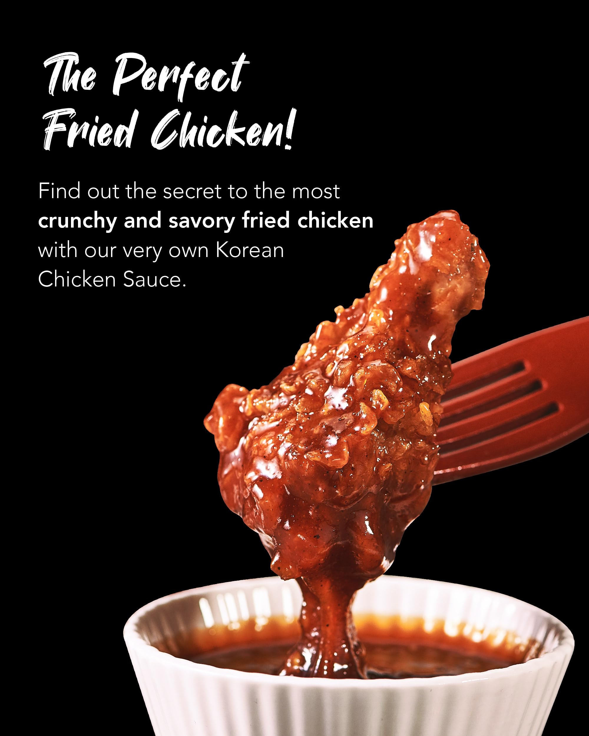 Funtable Delicious Korean Chicken Sauce (13.4 oz, Pack of 1) - Authentic Korean Flavor, Sticky & Tangy Sauce. Ideal for Fried Chicken, Nuggets