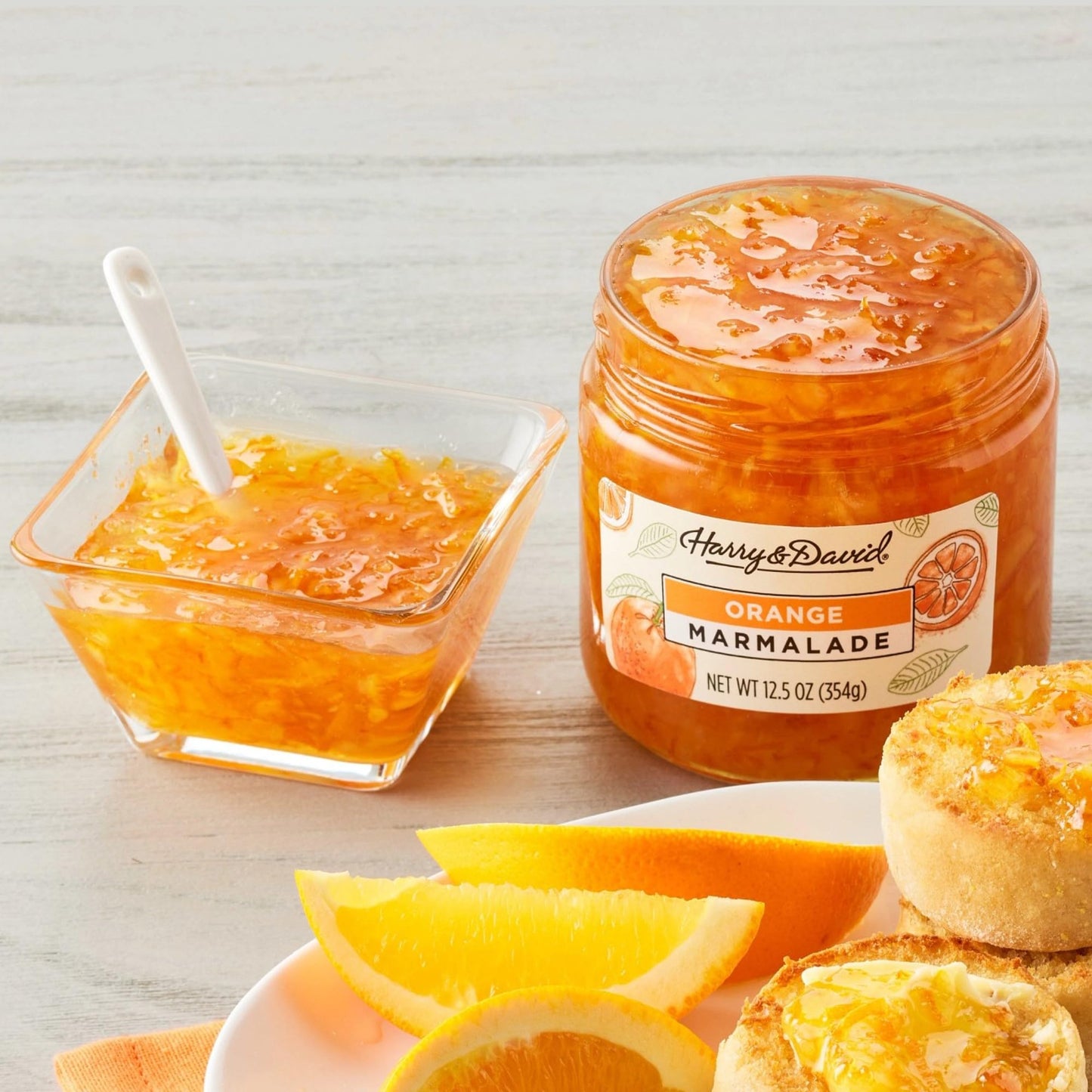 Harry & David Orange Marmalade Spread, Plant Based Condiment, Food Spread For Breakfast, Crackers, Breads, Sandwich Spread Topping, Cheese Boards