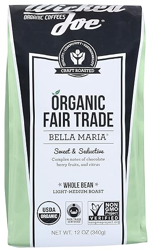 Wicked Joe Coffee Bella Maria Whole Bean, 12 oz