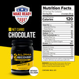 2ALPHA Recovery Chocolate - Protein Shake with Hydrolyzed Whey Isolate and Essential Nutrients for Shooters, 25g Protein for Muscle Recovery - 640g