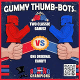 The Gummy Bear Guy® | Gummy Thumb-Bots - Two Classic Games, One Original Candy, 4 Pack