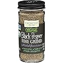 Frontier Co-op Organic Fine Ground Black Pepper, 1.8 Ounce Bottle, Full-bodied Flavor and Aroma, Kosher