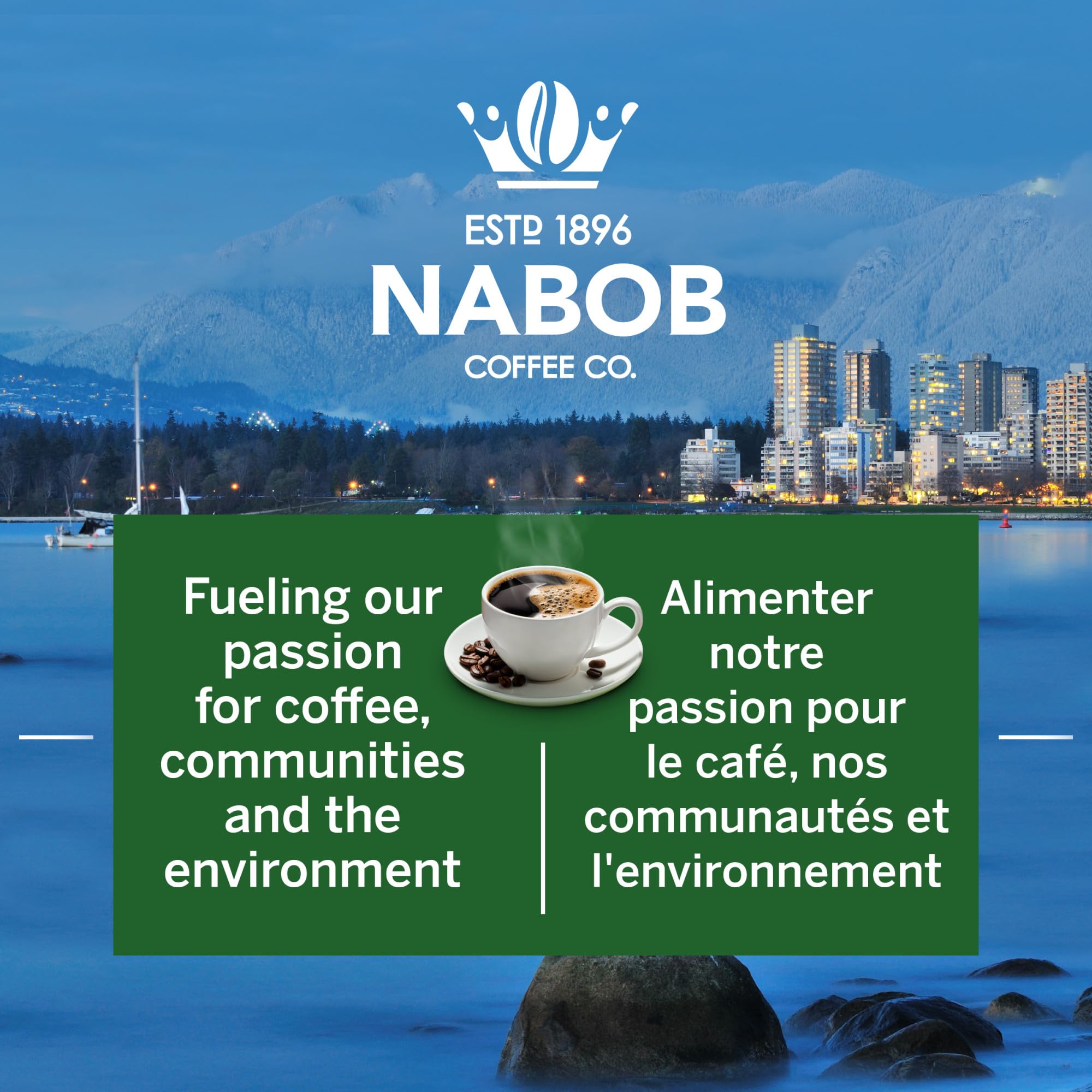 Nabob Organic Gourmet Blend Ground Coffee, 915g/32.3 oz., {Imported from Canada}