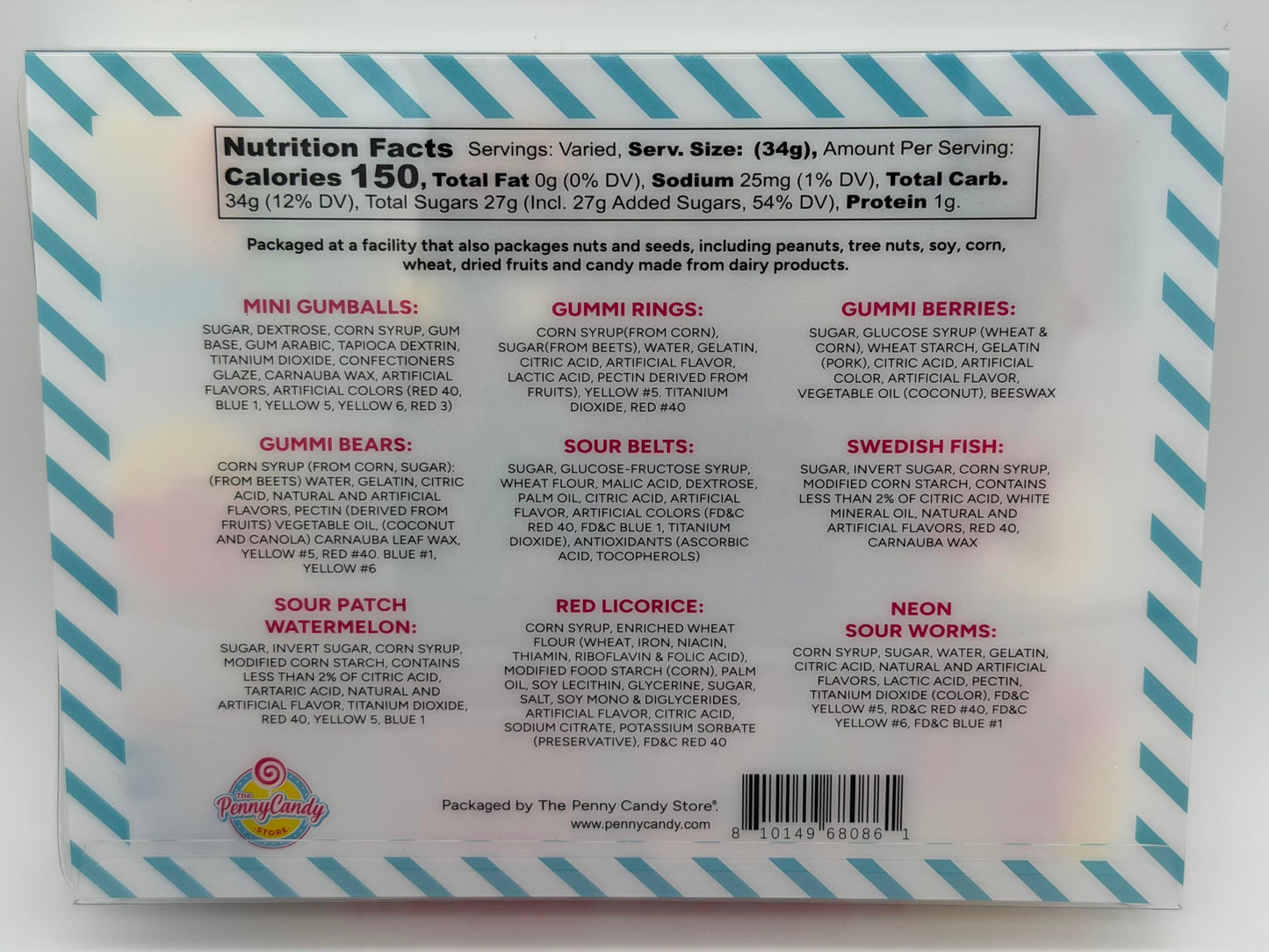 Candy Snackle Box - Assorted Gummies, Sour Candies & Gumballs - Fun Gift for Kids & Adults - Perfect for Birthdays, Holidays & Parties - Tackle Box