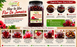 Dried Hibiscus Flower 1.5 lb | Flor De Jamaica & Dried Sorrel | Tea, Jamaican Sorrel Drink, Herbal Beverages | Resealable USA Packed Container |