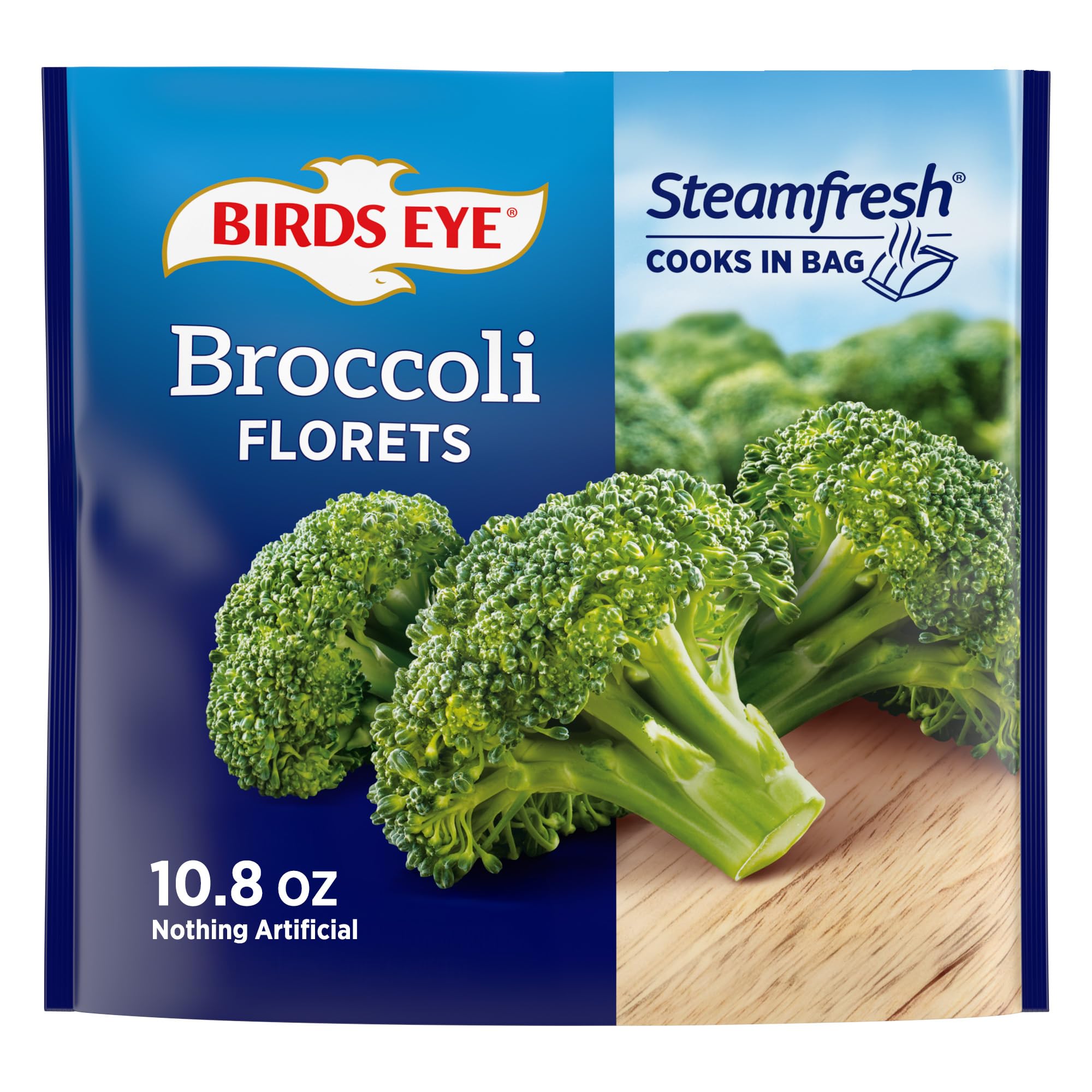 Birds Eye Steamfresh Broccoli Florets Frozen Vegetable, 10.8 OZ