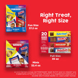 Butterfinger and Co. Bulk Chocolatey Candy Bag, Mix of Fun Size Butterfinger, CRUNCH, Baby Ruth and 100 Grand Milk Chocolatey Bars, Easter Basket