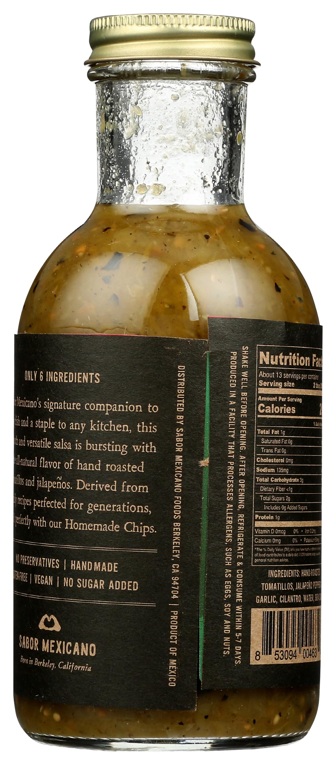 SABOR MEXICANO Home Made Salsa Verde, 13.2 OZ