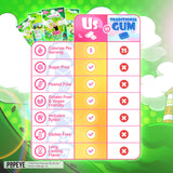 Popeye’s Spinach Sugar Free Gum by Bubblegum Kids | Topical Fruit Flavor, Sugarless Gum with Xylitol | Vegan, Low Calorie Candy for Kids & Adults |