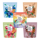 This Saves Lives Kids' GranolaPop, 5 Flavor Granola Variety Pack, Healthy Safe-For-School Kids' Breakfast and Snack, Vegan, Gluten Free, Nut Free