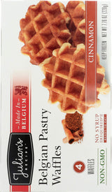 JULIANS RECIPE Natural Waffle, Belgium Cinnamon, 7.6 Ounce (Pack of 12)