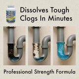 Clean Shot Crystal Lye Drain Opener 2?Pack - Heavy?Duty for Sinks, Showers, Tubs, Pipes - 1 lb Each