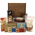 Gift Basket Village It's A Guy Thing Gourmet Food gift basket for Men, Cheese, Sausage, Crackers, Sweets & More, Assorted Cheese and Sausage Gift