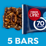 Fiber One 80 Calorie Chewy Bars, Chocolate Peanut Butter, Snack Bars, 5 Ct, 4.1 oz
