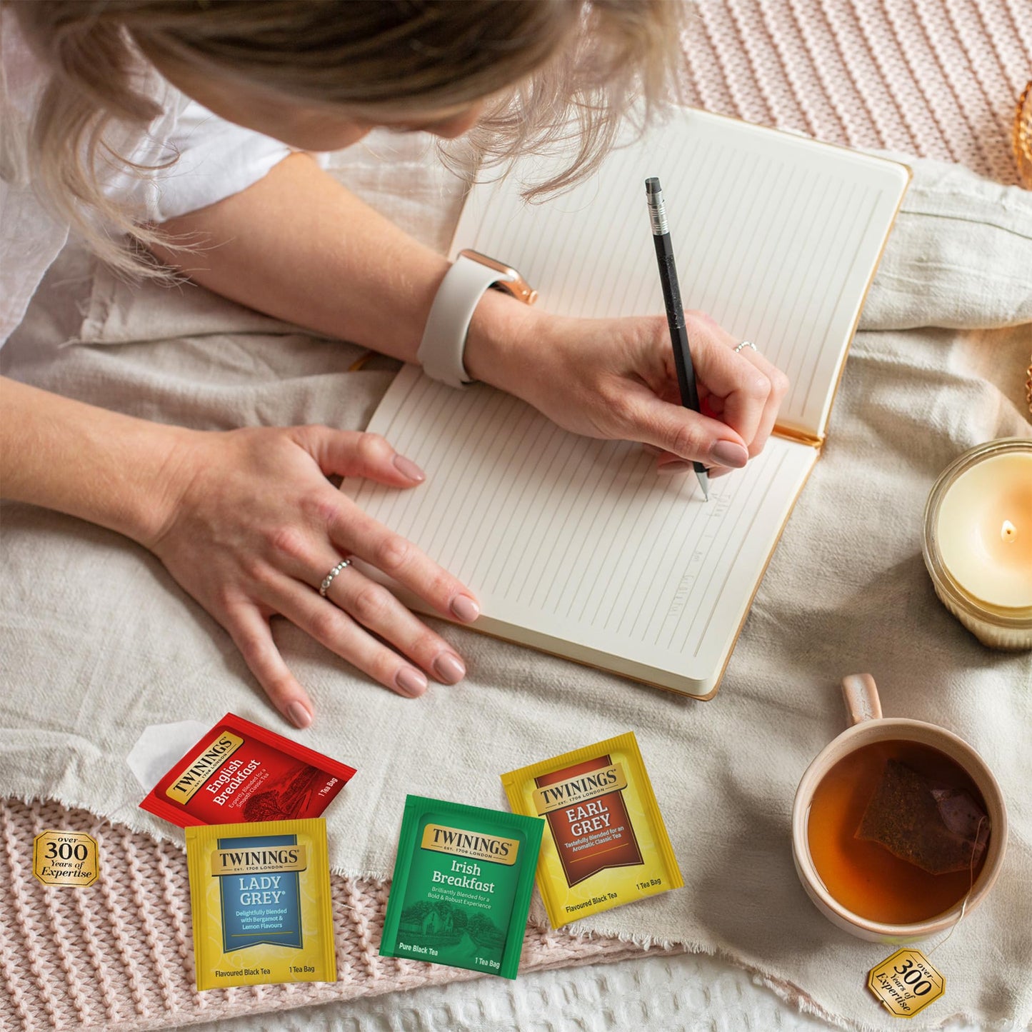 Twinings Variety Pack Black Tea Bags, 20 Count (Pack of 1), Includes English Breakfast, Earl Grey, Irish Breakfast, and Lady Grey, Caffeinated, Enjoy
