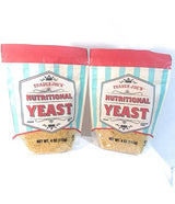Vegan Nutritional Yeast Trader Joes Gluten Free 4 oz Pack of 2 Bundle
