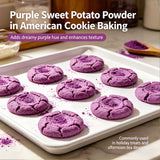 12oz Purple Sweet Potato Powder, Pure Ube Yam Powder with Vibrant Natural Color - For Baking, Smoothies, Lattes, Drinks & Recipes - Resealable