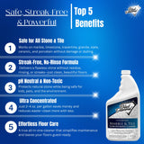 Black Diamond Stoneworks Ultimate Grout Cleaner with Brush + Marble & Tile Cleaner (2-Pack) - Safe for Natural Stone, Acid Free Deep Cleans Grout