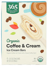 365 by Whole Foods Market Organic Coffee & Cream Ice Cream Bar, 10 FZ