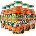 Wonder Green 100% Organic Carrot, Celery & Kale Cold Pressed Juice, 8.45 oz (6 Pack) | Vegetable Juice Blend, All Natural, No Additives or